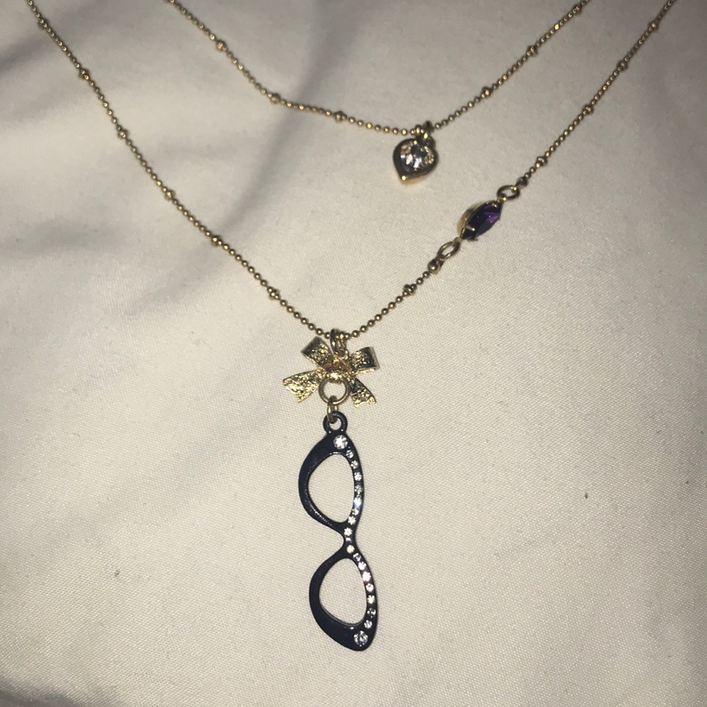 Betsey Johnson eyeglasses necklace